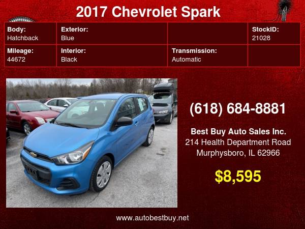 2017 Chevrolet Spark LS CVT 4dr Hatchback Call for Steve or Dean for sale in Murphysboro, IL