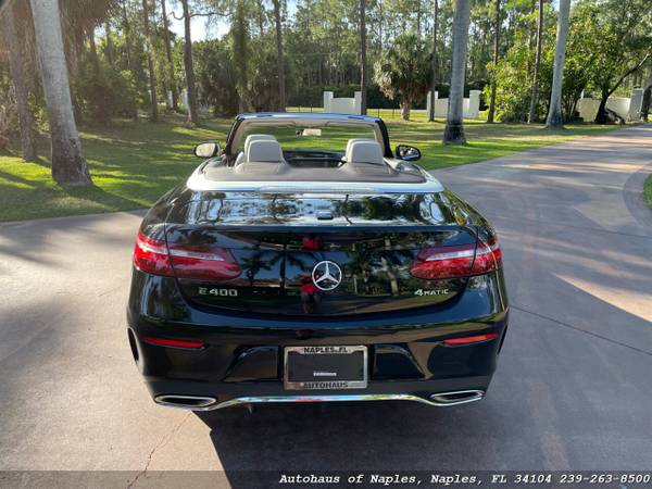 2018 Mercedes Benz E400 4Matic Convertible! AMG Package! Premium Pac for sale in Naples, FL – photo 5