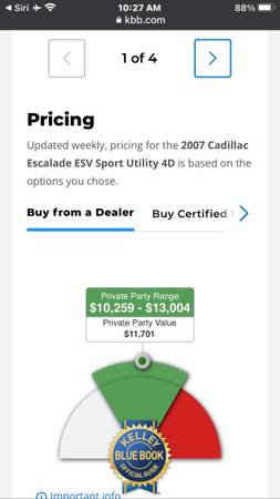 Sell/Trade Clean 07 Cadillac Escalade ESV Super size & super low... for sale in Santa Monica, CA – photo 7
