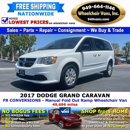 2017 Dodge Grand Caravan SE Wheelchair Van FR Conversions - Manual for sale in LAGUNA HILLS, NV – photo 8