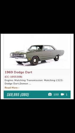 1969 Dodge Dart GT - cars & trucks - by owner - vehicle automotive... for sale in Pasadena, CA – photo 8