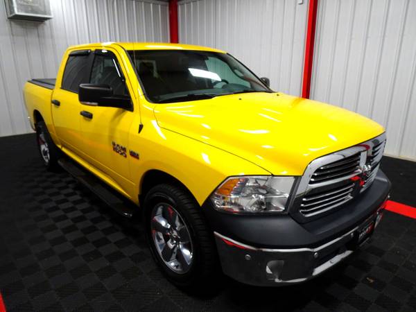 2016 RAM 1500 4WD Crew Cab 140.5" Big Horn pickup Yellow - cars &... for sale in Branson West, AR – photo 23