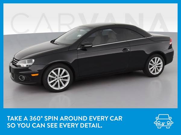 2015 VW Volkswagen Eos Komfort Convertible 2D Convertible Black for sale in Pittsburgh, PA – photo 3