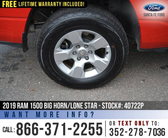 2019 RAM 1500 BIG HORN/LONE STAR *** Push to Start, Camera *** -... for sale in Alachua, FL – photo 8