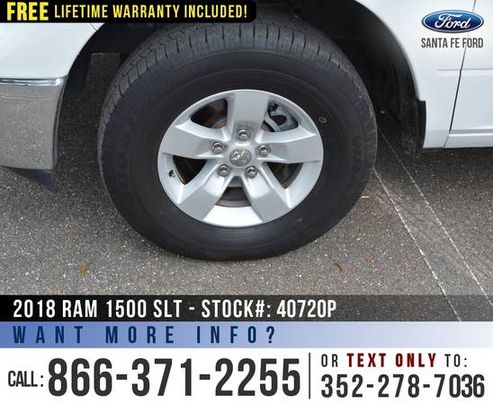 ‘18 Ram 1500 SLT 4WD *** Cruise Control, Camera, Bluetooth *** -... for sale in Alachua, FL – photo 8