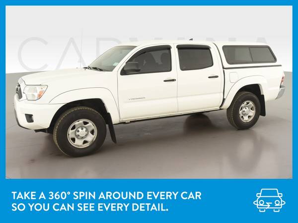 2015 Toyota Tacoma Double Cab PreRunner Pickup 4D 5 ft pickup White for sale in Arlington, District Of Columbia – photo 3