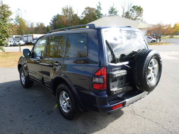 2002 MITSUBISHI MONTERO LIMITED VERY CLEAN 4X4 3RD ROW 7 PASS LEATHER for sale in Milford, NH – photo 3