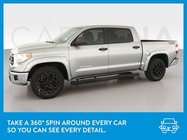 2015 Toyota Tundra CrewMax SR5 Pickup 4D 5 1/2 ft pickup Silver for sale in South El Monte, CA – photo 3