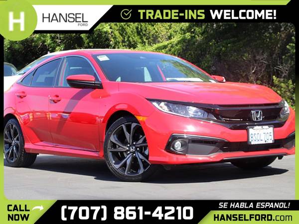 2020 Honda Civic Sport FOR ONLY 469/mo! - - by dealer for sale in Santa Rosa, CA – photo 3