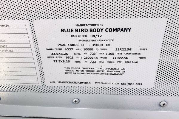 2013 BLUE BIRD BLUE BIRD VISION - - by dealer for sale in Johnstown, NY – photo 22