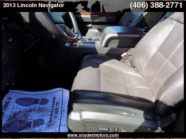 2013 Lincoln Navigator, clean, 4x4, leather, moon, DVD for sale in Belgrade, MT – photo 9