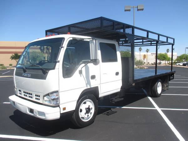 2007 Isuzu NQR Crew Cab Flatbed Work Truck Flat Bed NPR Diesel for sale in Phoenix, AZ