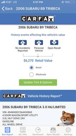 !! 2006 Subaru B9 Tribeca, AWD, Sunroof, *Clean Carfax*, Well... for sale in Clifton, PA – photo 16