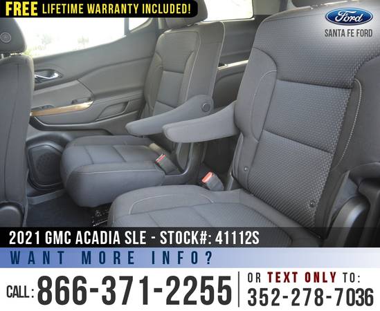2021 GMC ACADIA SLE SiriusXM, Cruise Control, Onstar - cars for sale in Alachua, FL – photo 16