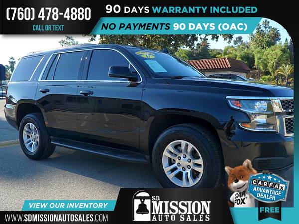 2017 Chevrolet Tahoe LT FOR ONLY $540/mo! - cars & trucks - by... for sale in Vista, CA