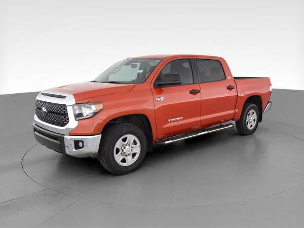 2018 Toyota Tundra CrewMax SR5 Pickup 4D 5 1/2 ft pickup Orange - -... for sale in Placerville, CA – photo 3
