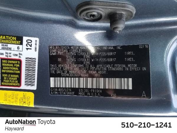 2016 Toyota Sienna XLE SKU:GS716648 Regular for sale in Hayward, CA – photo 23