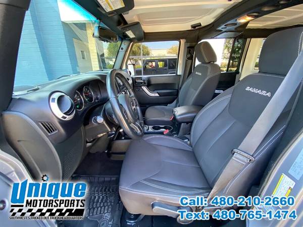 2017 JEEP WRANGLER UNLIMITED SAHARA 4WD 4DR UNIQUE TRUCKS - cars & for sale in Tempe, CO – photo 14