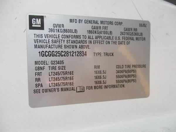 2008 CHEVROLET CHEVY EXPRESS G2500GMC SAVANA CARGO VAN 4.8L V8 GAS -... for sale in Gardena, CA – photo 20