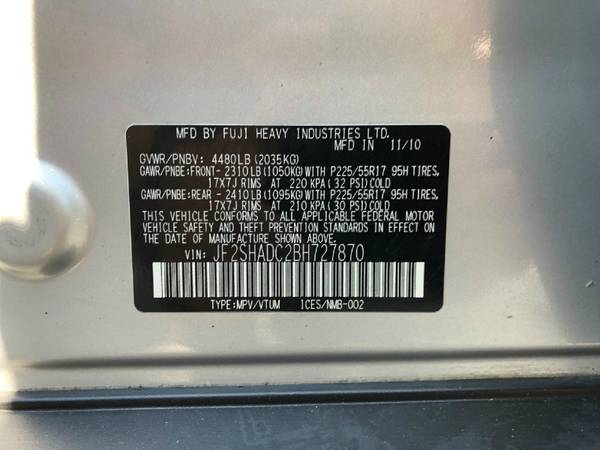 2011 Subaru Forester 4dr Auto 2.5X Premium w/All-W Pkg & TomTom Nav... for sale in Asheville, NC – photo 19