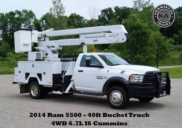 2012 Dodge Ram 5500 ST - 50ft Bucket Tuck - 4WD 6.7L I6 Cummins - Ford for sale in Dassel, PA – photo 11