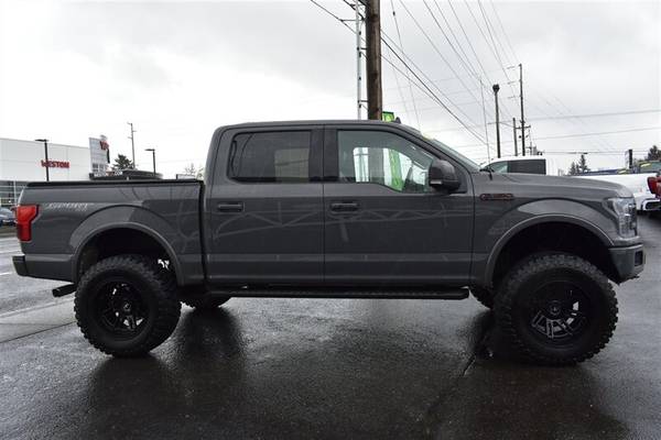 2018 FORD F-150 SUPERCREW 4X4 LIFTED LEADFOOT GRAY LARIAT SPORT PKG... for sale in Gresham, OR – photo 6