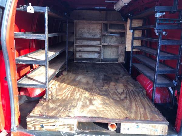 GMC Savana Cargo 3500 Utility Work Cargo Racks Bins Used Chevy Vans for sale in eastern NC, NC – photo 13