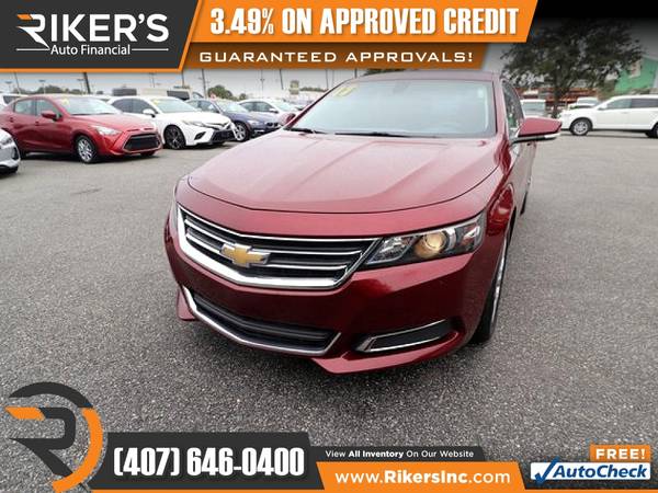 $170/mo - 2017 Chevrolet Impala LT 1LT - 100 Approved! - cars &... for sale in Kissimmee, FL – photo 4