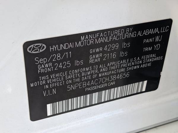 2012 Hyundai Sonata GLS SKU: CH384656 Sedan - - by for sale in Pompano Beach, FL – photo 16