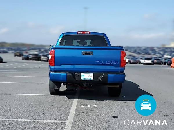 2018 Toyota Tundra CrewMax SR5 Pickup 4D 5 1/2 ft pickup Blue - -... for sale in Visalia, CA – photo 9