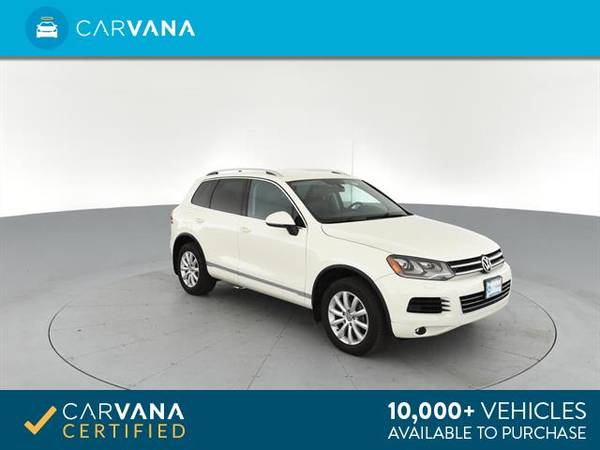 2012 VW Volkswagen Touareg VR6 Lux Sport Utility 4D suv WHITE - for sale in Inwood, NY – photo 9