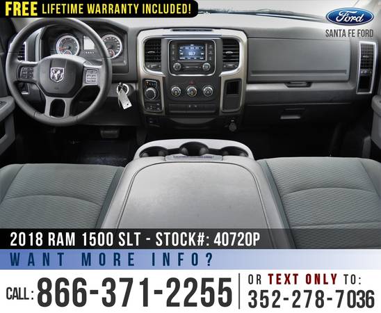 ‘18 Ram 1500 SLT 4WD *** Cruise Control, Camera, Bluetooth *** -... for sale in Alachua, FL – photo 14
