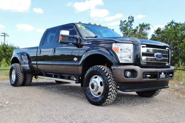2015 FORD F350 KING RANCH 4X4 - BLK ON BLK - NAV ROOF- NEW 35" TOYO MT for sale in LEANDER, TX – photo 15