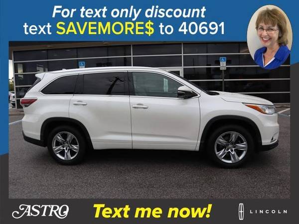 2014 Toyota Highlander Blizzard Pearl Current SPECIAL! - cars & for sale in Pensacola, FL – photo 2