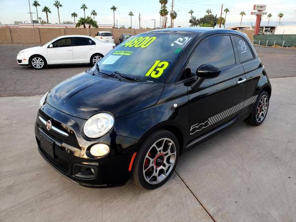 2013 Fiat 500 Sport Hatchback FREE CARFAX ON EVERY VEHICLE - cars &... for sale in Glendale, AZ – photo 2