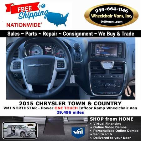 2015 Chrysler Town & Country Touring Wheelchair Van VMI Northstar for sale in Laguna Hills, CA – photo 11
