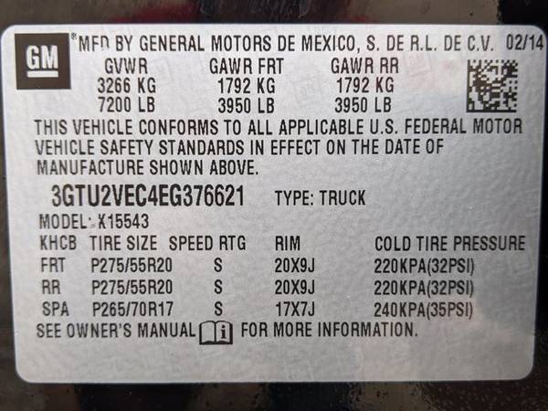 2014 GMC Sierra 1500 SLT 4x4 4WD Four Wheel Drive SKU: EG376621 for sale in Amarillo, TX – photo 24