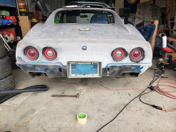 1972 C3 Corvette Project for sale in Turlock, CA