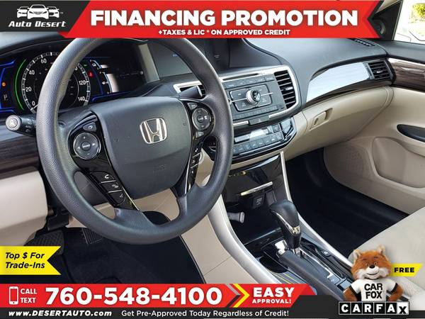 2017 Honda Accord Hybrid Only $263/mo! Easy Financing! - cars &... for sale in Palm Desert , CA – photo 3