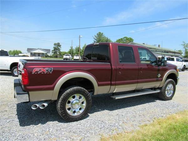 2012 FORD F250 SUPER DUTY LARIAT, Burgundy APPLY ONLINE for sale in Summerfield, SC – photo 10