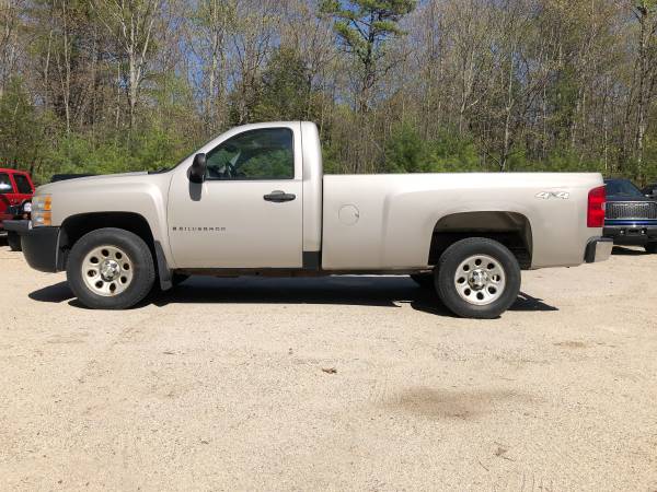 2007 Chevy Silverado Regular Cab, Full 8Ft Long Bed, V8 4x4, Solid! for sale in New Gloucester, ME – photo 2