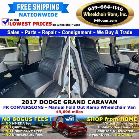 2017 Dodge Grand Caravan SE Wheelchair Van FR Conversions - Manual for sale in LAGUNA HILLS, NV – photo 13