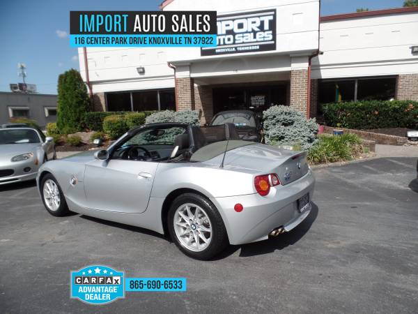 2003 BMW Z4 ROADSTER! 2.5LITER! 5-SPEED MANUAL! LOW MILES! CONVERTIBLE for sale in Knoxville, TN – photo 4