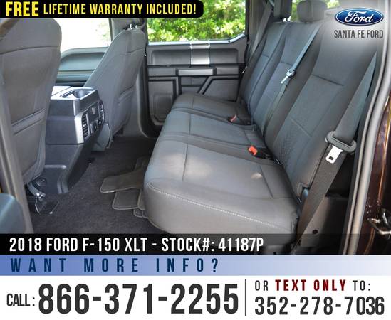 2018 FORD F150 XLT 4WD Touchscreen - Camera - Cruise Control for sale in Alachua, FL – photo 17