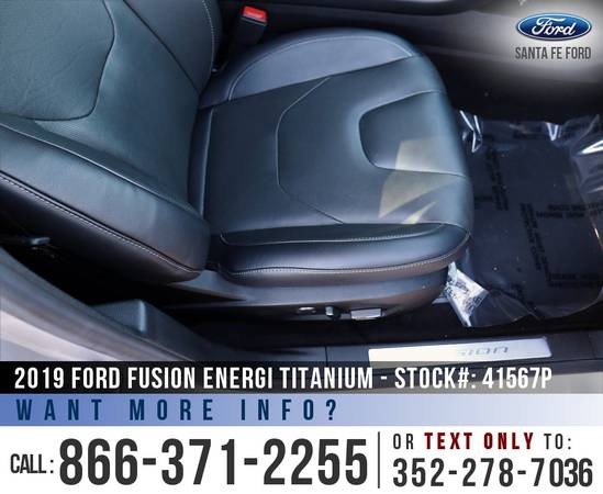 2019 Ford Fusion Energi Titanium Leather Seats - Sunroof for sale in Alachua, FL – photo 21