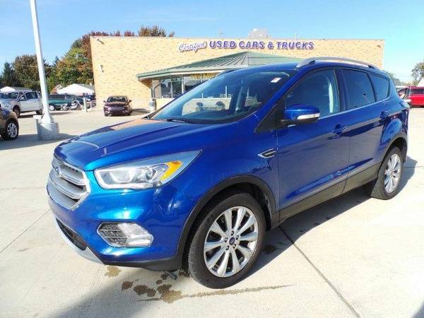 2017 Ford Escape SUV Titanium - Ford Lightning Blue Metallic for sale in St Clair Shrs, MI – photo 4