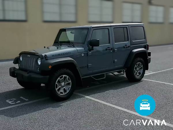 2014 Jeep Wrangler Unlimited Rubicon Sport Utility 4D suv Gray - -... for sale in San Marcos, TX – photo 3