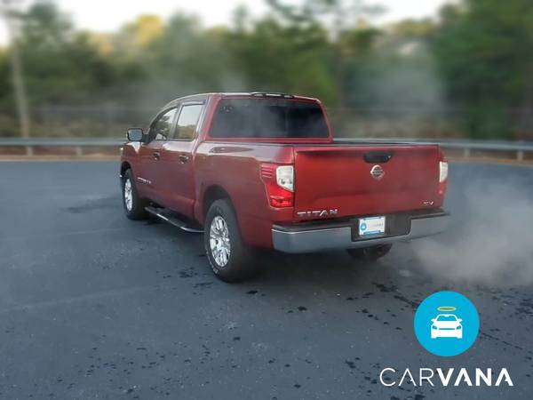 2019 Nissan Titan Crew Cab SV Pickup 4D 5 1/2 ft pickup Red -... for sale in Rockford, IL – photo 7