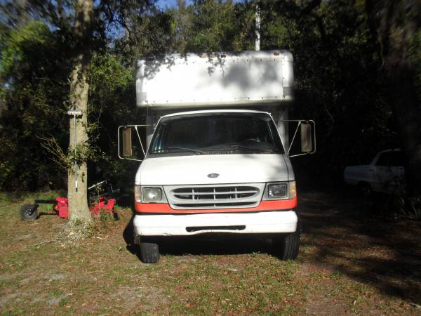 1998 Ford F-350 Box Moving Van - cars & trucks - by owner - vehicle... for sale in Crescent City, FL – photo 2