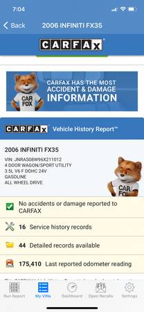 2006 Infiniti FX35 (Clean Carfax) for sale in largo, FL – photo 10